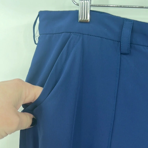 Duluth Trading Co‎ Pants Womens 18 Blue Flat Front Straight Leg Trousers Hiking - Picture 4 of 9